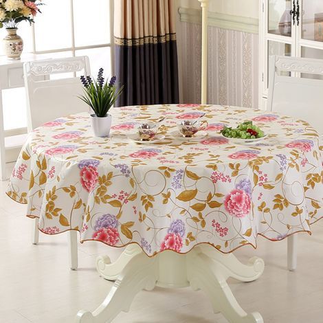 bedruckte Tischdecke – Happy Years – Runde Tischdecke, 152 cm Durchmesser (1/5)