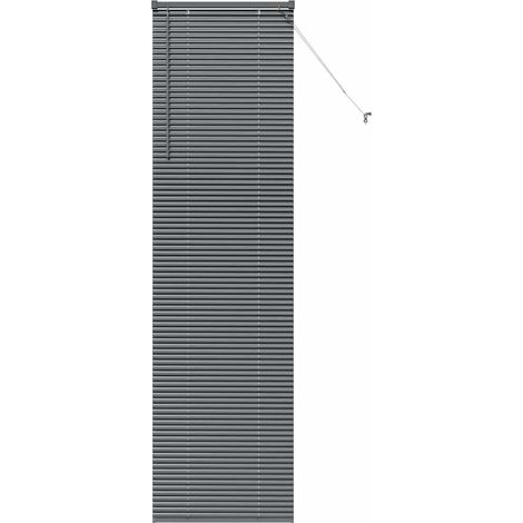 Maison Exclusive - Tendaggi a veneziana Grigio scuro 220 x 60 cm Alluminio