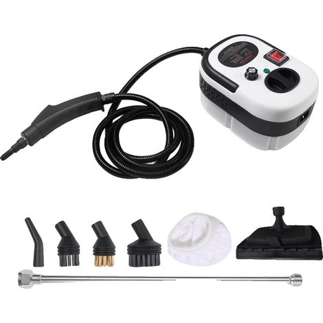 Nettoyeur à vapeur, puissance de 2500W, désinfection à haute température, BLANC (1/2)
