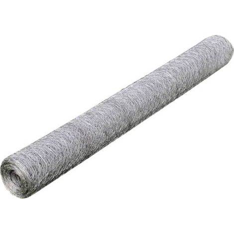 Maison Exclusive - Maschendraht Verzinkter Stahl 25x0,5 m Silbern