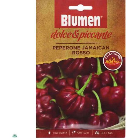 BUSTINA CON SEMI DI PEPERONE JAMAICAN PICCANTISSIMO ROSSO