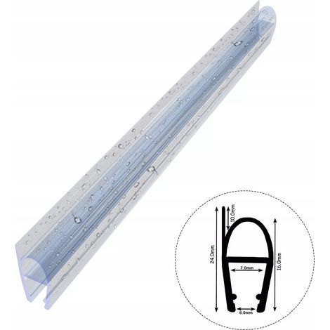 Joint d'étanchéité pour cabine de douche D13 6-7 mm, bande d'étanchéité de 40 cm (1/4)