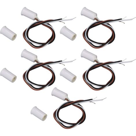 Lot de 5 interrupteurs magnétiques encastrés DC100V 10W NO NC pour portes et fenêtres, destinés au contrôle d'accès des systèmes d'alarme. (1/5)