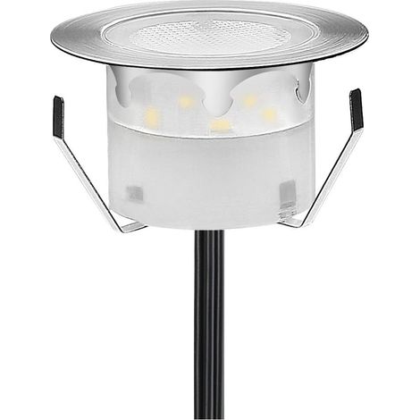 10 Spot LED Eclairage Extérieur Encastrable Sol Terrasse Bois,45mm Spots Encastré Extérieur Fait en IP67 DC12V 1W Avec Alimentation EU Pour Jardin Escalier Patio RGB (1/5)