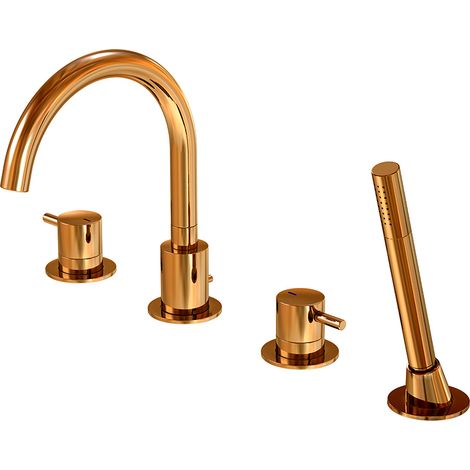 Steinberg 100 - Miscelatore bordovasca, montaggio a 4 fori, color oro rosa 100 2400 RG (1/5)