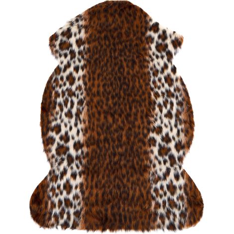 Tappeto a Stampa di Leopardo Marrone Decor Camera da Letto 60 x 90 cm Nambung (1/5)