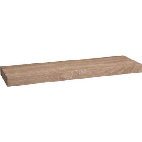 Étagère Murale - 60 x 23,5 cm - Charge Max 10 kg - MDF Effet Bois Naturel - Fixation Invisible - 1 Unité (1/5)