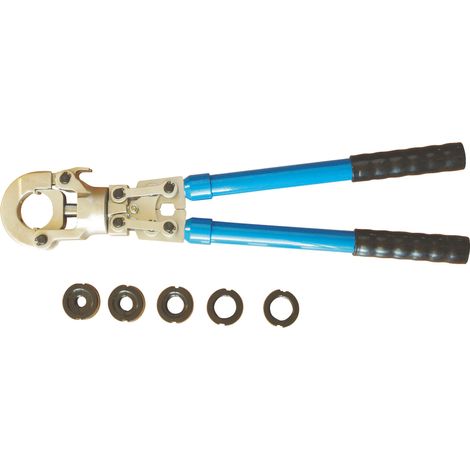 Somatherm For You – Coffret pince à sertir manuelle pour raccords PER et multicouche – 5 mâchoires type H Ø12 à 26mm – Tête rotative pour accès difficile (1/4)