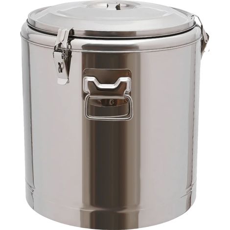 Casserole, Isolée, Capacité de 40L, Argent (1/2)