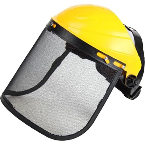 Visière de protection pour l'entretien du jardin, protection faciale pour la tonte de la pelouse en aménagement paysager et en agriculture, jaune. (1/5)
