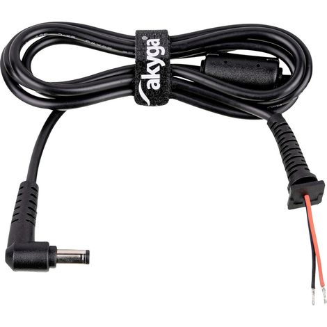 Akyga AK-SC-01 Niedervolt-Adapterkabel Hohlstecker 5.5 x 2.5 mm - offene Kabelenden     1.2 m 1 St.