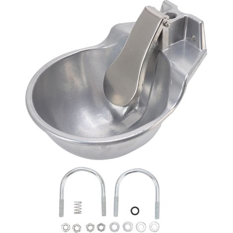 Bac à boisson automatique pour bétail en alliage d'aluminium renforcé, robuste, pour chats, moutons, chiens et bovins.