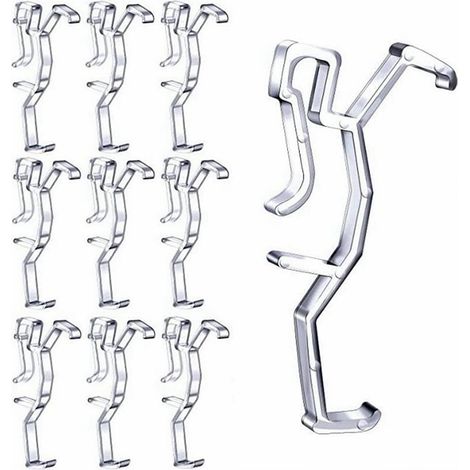 2-Zoll-Gardinenclips, transparente Kunststoff-Halterungsclips, für Jalousien und Gardinenteile (20 Stück) (1/5)
