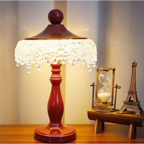 Lampe de Table Rétro en métal et acrylique design minimaliste