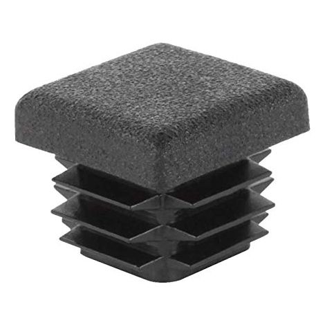 GAH-Alberts 426705 Cappuccio di chiusura per tubi quadrati, plastica, nero, Larghezza 15 mm, 15 mm / 24 pz. (1/4)