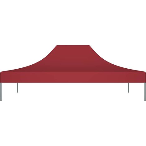 Toit de tente de réception - Toit de tonnelle - Accessoire Tonnelle 4x3 m Bordeaux 270 g/m² fr11361 - Maison La Vie (1/5)