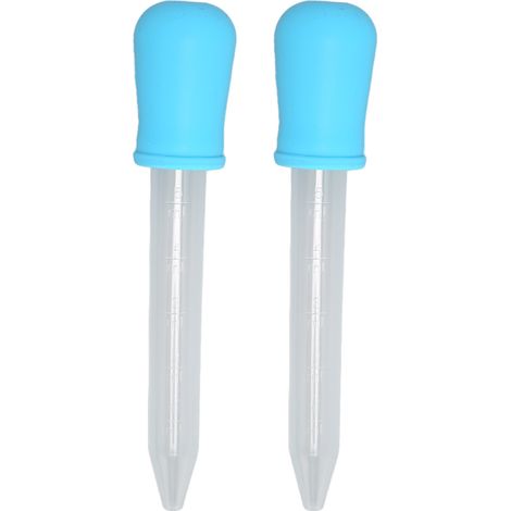 2 pièces Pipette en Silicone Multifonction Calibrée pour Transfert de Liquides - Laboratoire, DIY, Art (1/5)