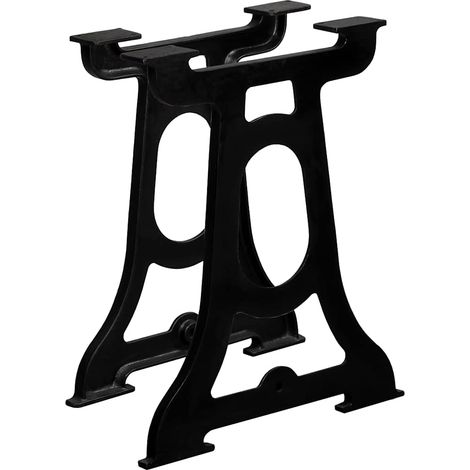 vidaXL Patas de mesa de comedor 2 uds estructura Y hierro fundido (1/5)