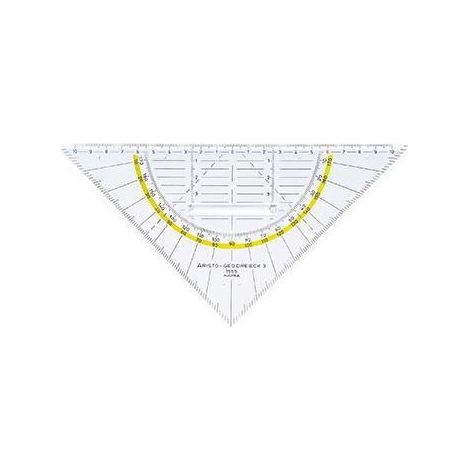 Aristo Geometriedreieck AR 1555/2 Facette Tuschenoppen 22,5cm gk (1/2)
