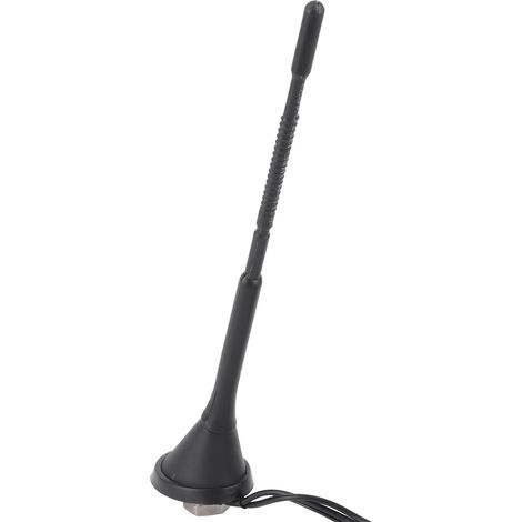 Antenne radio numérique 3 en 1 avec amplificateur pour autoradio DAB AM/FM, antenne SMA à tête flexible (1/5)