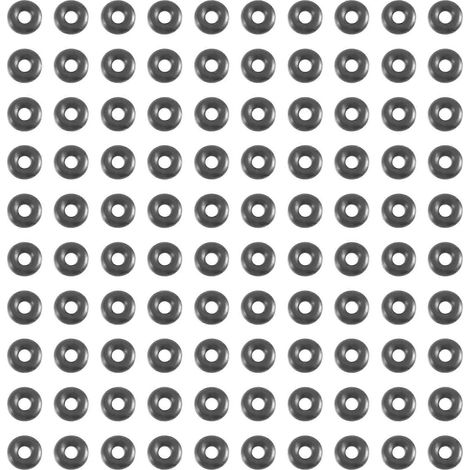 100 joints toriques en caoutchouc nitrile 6 x 2 mm (1/5)