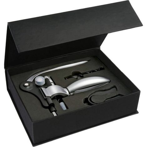 Set de 3 tire-bouchons de luxe – Aluminium haut de gamme – Décapsuleur – Coffret cadeau – Idéal pour offrir (1/5)