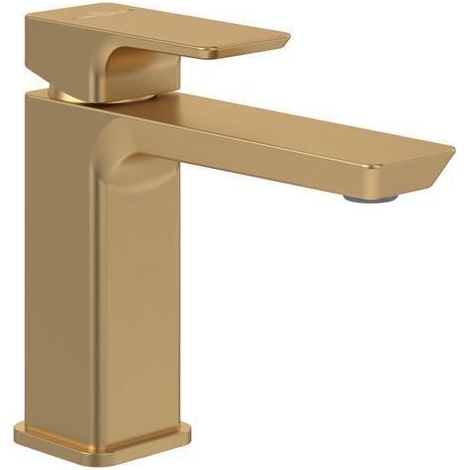 villeroy boch Villeroy & Boch Subway 3.0 miscelatore monocomando per lavabo, 51x176x155mm, TVW112003000, senza scarico, Brushed Gold, TVW11200300076