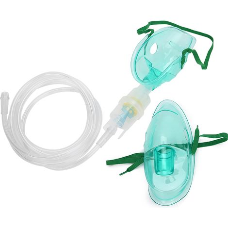 Masque facial jetable pour nébuliseur adulte, housse d'atomiseur domestique avec tube, kit de protection respiratoire pour enfants et adultes (1/5)
