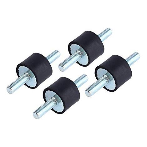 4pcs 4pcs M6 Supports d'Isolation en Caoutchouc Anti-vibrations Montage d'Isolateur Amortisseur de Pompe à Compresseur d'Air avec Vis 20 x 15 (1/5)