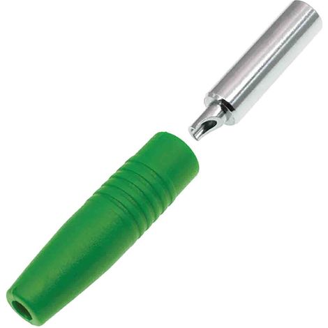 Fiche banane femelle 4 mm RS PRO Vert Femelle 24A 30V ( Prix pour Sachet de 5 )