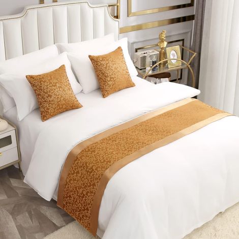 Bed Frame, Durable Decorative Bed Scarf for Home and Hotel (Cushion Covers Sold Separately) (1/5)