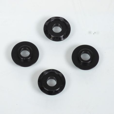 Rondelle spacer aluminium DRC T11 anodisé noir pour moto cross (1/2)