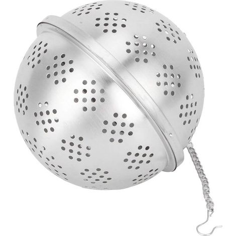Dailygoods，Colador de té extragrande，Acero inoxidable，Filtro de bola para té，Infusor de hierbas，Seguro e higiénico (1/5)