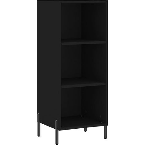 Credenza buffet cassettiera mobile contenitore organizer cucina soggiorno soggiorno 34,5 x 32,5 x 90 cm multistrato nero 020035870