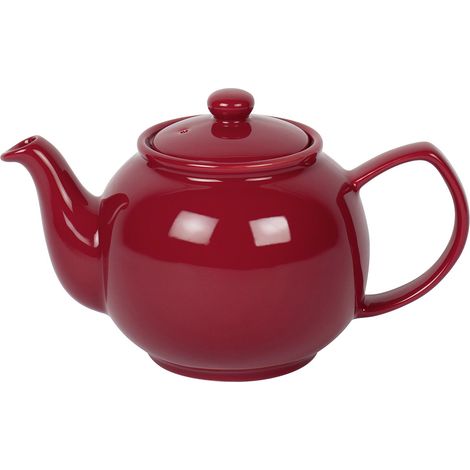 Price & Kensington Teekanne, glänzend rot, 6 Tassen, Steingut, Maße: 22,5 x 14 x 12 cm (0056.760)