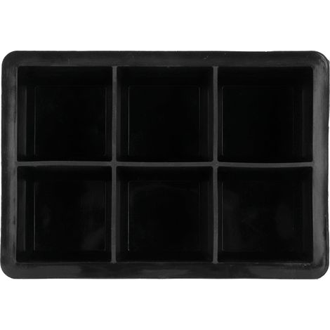 Moule à glaçons en silicone 6 cases carrées, qualité alimentaire pour cuisine maison (1/5)