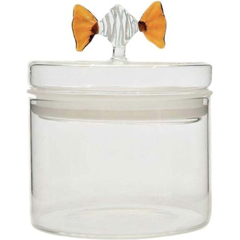 Bocal de conservation en verre transparent pour café en grains, sucre et autres aliments. (1/3)