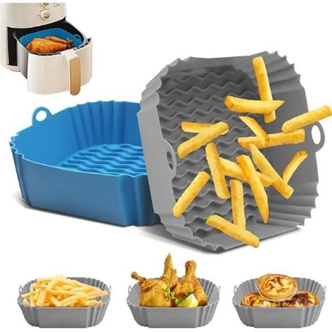 Silikonform für Airfryer-Zubehör – 21 cm – Wiederverwendbar – Antihaftbeschichtung (1/4)