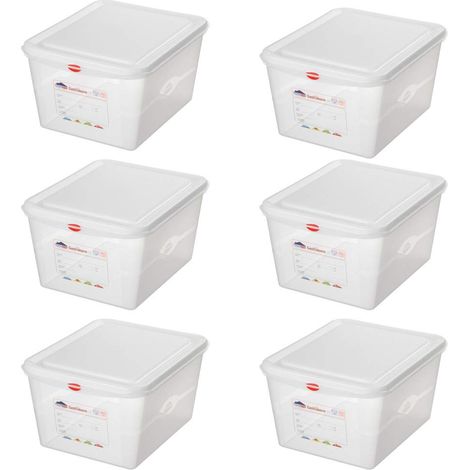 BRB 6 GN-Vorratsdose GN 1/2 mit Deckel, LxBxH 325x265x200 mm, Inhalt 12,5 Liter