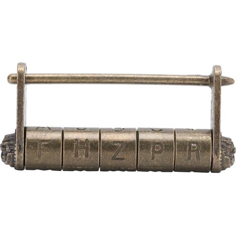 Cadenas à combinaison de lettres antique, style chinois, cadenas pour armoires