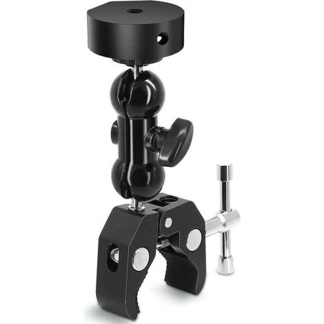 Support Starlink Mini, support pour poteau Starlink, support Starlink Mini réglable avec adaptateur compatible, kit de montage Starlink pour camping-car, échelle, bateau (noir)