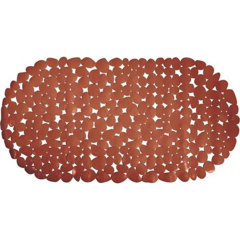 Tapis antidérapant fond de baignoire PVC 39x99 Terracotta MSV
