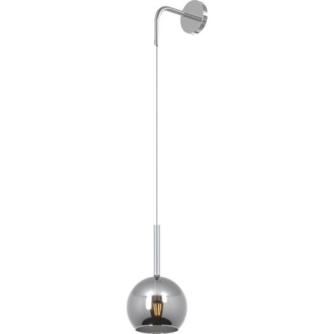 Applique Contemporanea Future Metallo Cromo Vetro Cromo 1 Luce E27