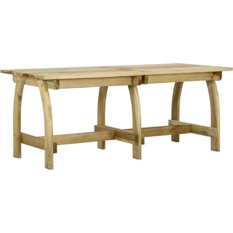 Gartentisch 220x74x75 cm Kiefernholz Imprägniert