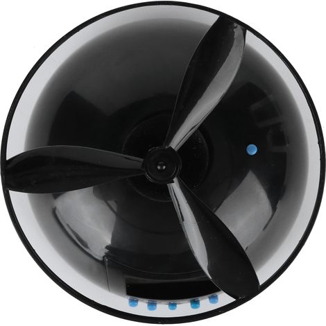 Réveil Volant LCD Numérique Portable Mini Hélice Ronde Fournitures Ménagères (1/5)