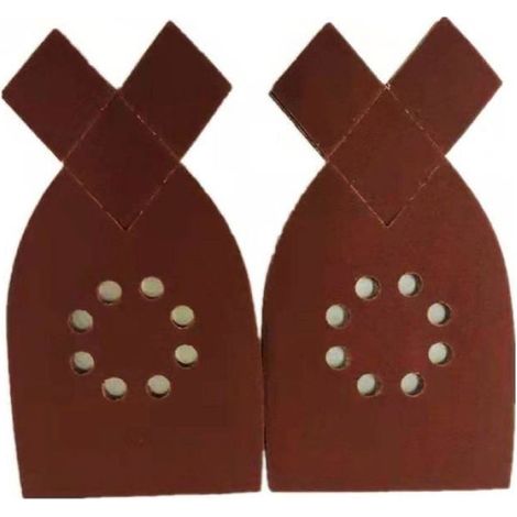 Lot de 50 feuilles de papier abrasif pour ponceuse Black & Decker KA220G KA230 Mouse papier abrasif grain 40,60,80,100,120 rouge (1/5)