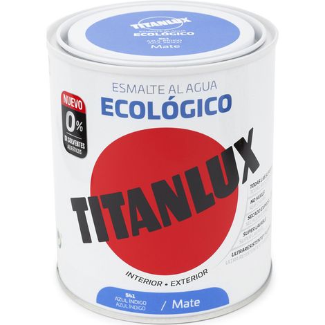 -CAHERSA- PINTURA TITAN ECOLOGICO MATE AZUL INDI 750ML TITAN