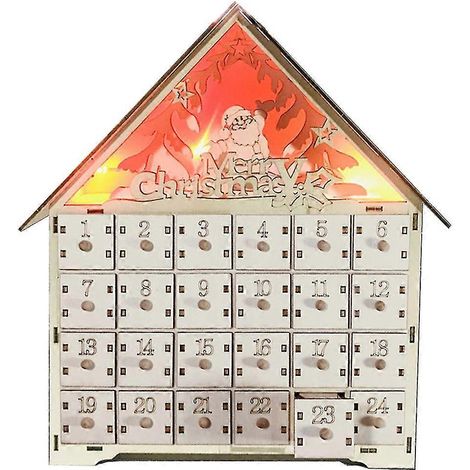Calendriers de l'Avent en bois pour compter les jours jusqu'au jour de Noël (1/5)