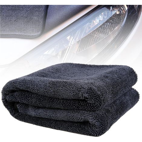 XXL Auto Trockentuch 60x90cm 600GSM Mikrofaser Super Saugfähig Streifenfrei (1/5)