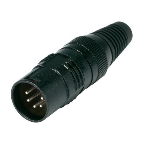 HICON-XLR KABEL-STECKER 5-POL SCHWARZ